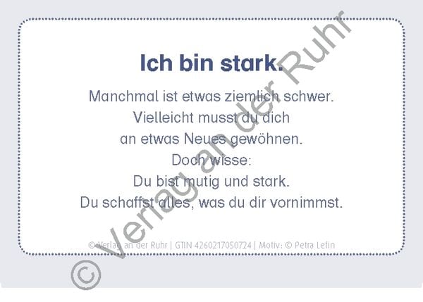 Produktbild: Stark wie ein Gorilla, mutig wie eine Löwin – Affirmationskärtchen für Kinder