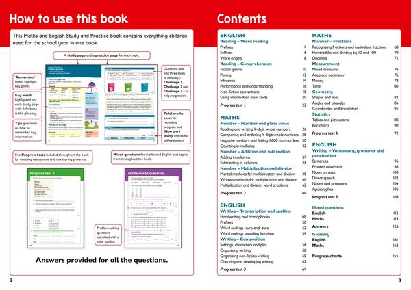 Produktbild: Year 4 Maths and English KS2 Targeted Study & Practice Book