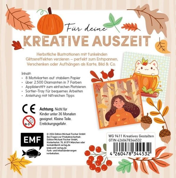 Produktbild: Cozy Autumn Diamond Painting &ndash; DIY-Set f&uuml;r deine kreative Auszeit
