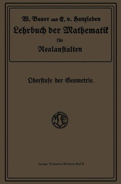Produktbild: Lehrbuch der Mathematik f&uuml;r Realanstalten