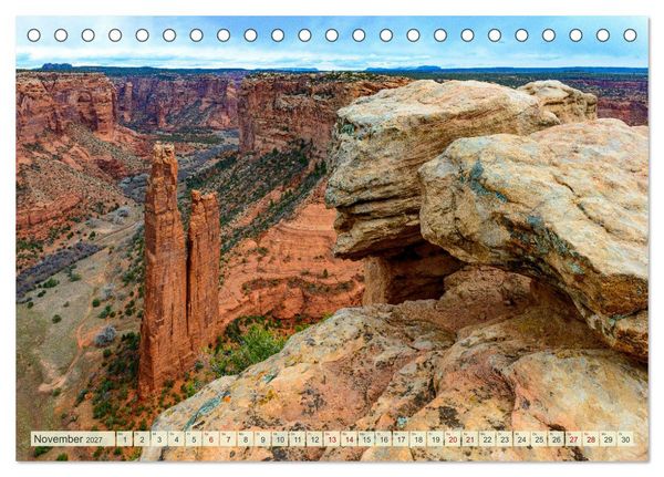Produktbild: Unterwegs in ARIZONA (Tischkalender 2027 DIN A5 quer), CALVENDO Monatskalender