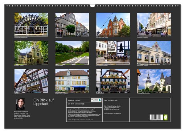 Produktbild: Ein Blick auf Lippstadt (Wandkalender 2026 DIN A2 quer), CALVENDO Monatskalender