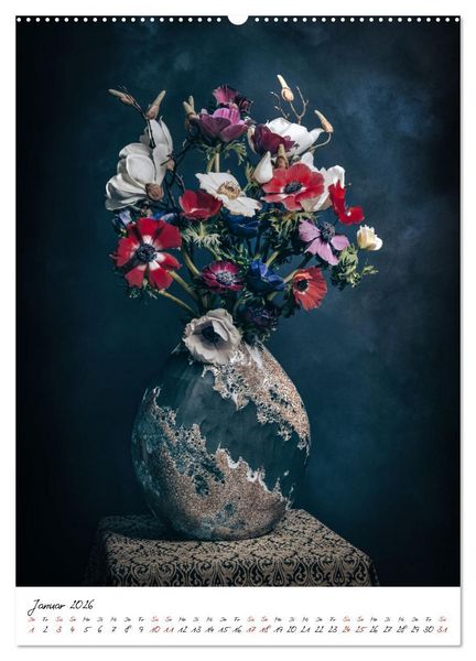Produktbild: Blumen Bouquet (Wandkalender 2026 DIN A2 hoch), CALVENDO Monatskalender