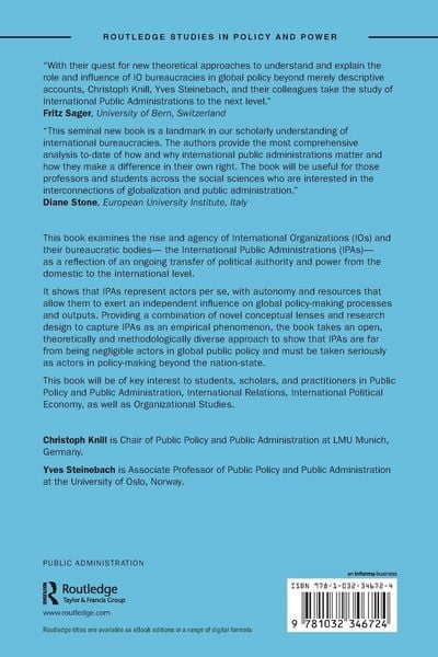 Produktbild: International Public Administrations in Global Public Policy