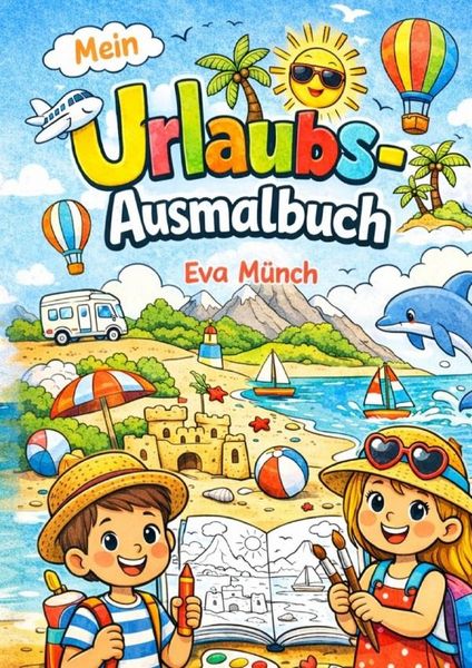Produktbild: Urlaubs - Ausmalbuch f&uuml;r Kinder ab 5 Jahren