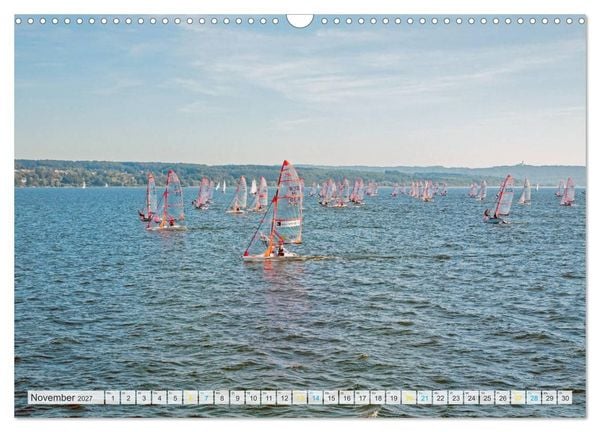 Produktbild: Vom Schiff aus gesehen - Mit dem Dampfer auf dem Ammersee (Wandkalender 2027 DIN A3 quer), CALVENDO Monatskalender