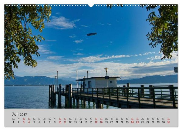 Produktbild: Lindau am Bodensee - Zwischen Himmel und See (hochwertiger Premium Wandkalender 2027 DIN A2 quer), Kunstdruck in Hochglanz