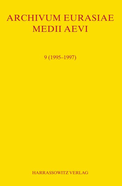 Produktbild: Archivum Eurasiae Medii Aevi 9 (1995-1997)