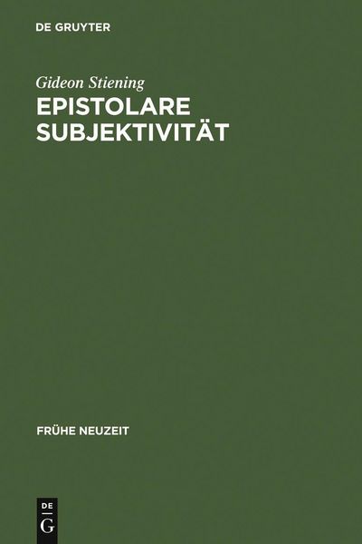 Produktbild: Epistolare Subjektivit&auml;t