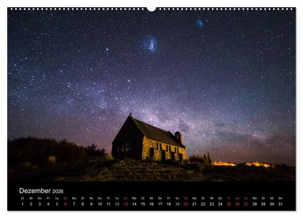 Produktbild: South Island - Neuseelands S&uuml;dinsel (hochwertiger Premium Wandkalender 2026 DIN A2 quer), Kunstdruck in Hochglanz