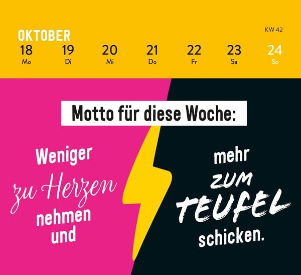 Produktbild: Mini-Wochenkalender 2027: Bevor du fragst: N&ouml;!