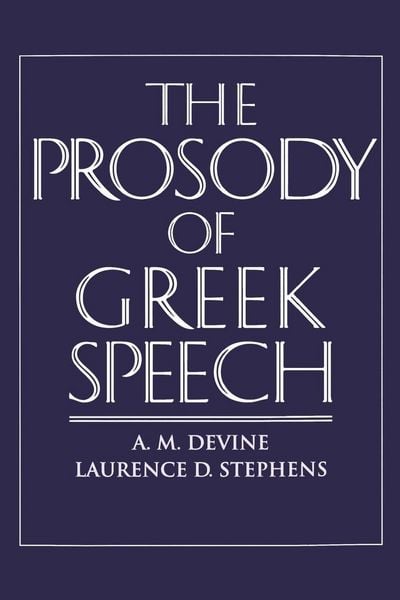 Produktbild: The Prosody of Greek Speech
