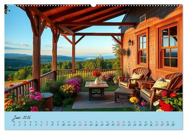 Produktbild: Zwischen H&uuml;geln und Tr&auml;umen &ndash; magische Orte, an denen die Zeit stillsteht (Wandkalender 2026 DIN A2 quer), CALVENDO Monatskalender