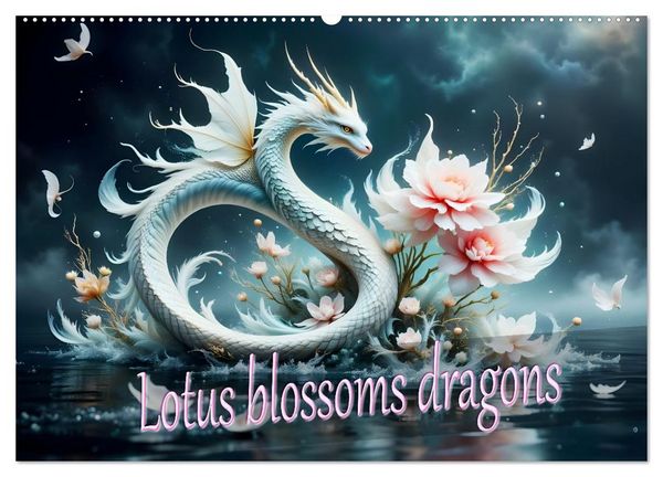 Produktbild: Lotus blossom dragons (Wall Calendar 2027 DIN A2 landscape), CALVENDO 12 Month Wall Calendar
