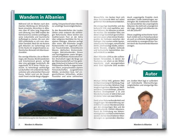 Produktbild: KOMPASS Wanderf&uuml;hrer Albanien, 50 Touren mit Extra-Tourenkarte