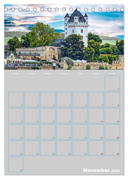 Produktbild: ELTVILLE &ndash; Wein-, Sekt- und Rosenstadt am Rhein (Tischkalender 2026 DIN A5 hoch), CALVENDO Monatskalender