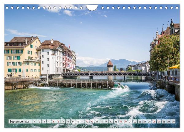 Produktbild: LUZERN Idyllische Impressionen (Wandkalender 2026 DIN A4 quer), CALVENDO Monatskalender