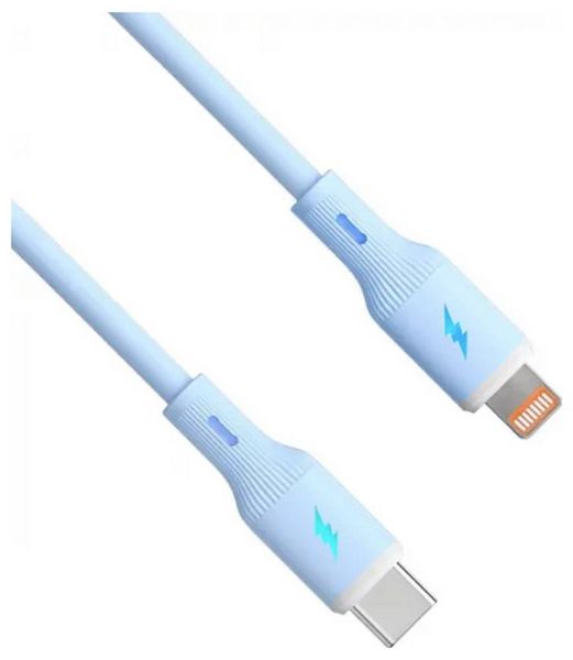 Produktbild: Akyga USB-Kabel USB-C&reg; Stecker, Apple Lightning Stecker 1m Blau AK-USB-72