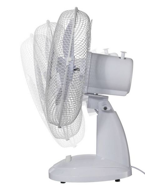 Produktbild: Sygonix Tischventilator 40W (&Oslash; x H) 237mm x 460mm Wei&szlig;