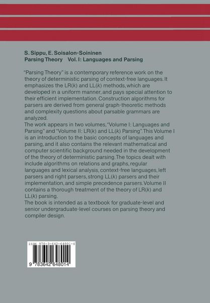 Produktbild: Parsing Theory