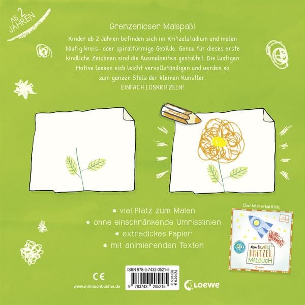 Produktbild: Mein buntes Kritzel-Malbuch (Elefant)