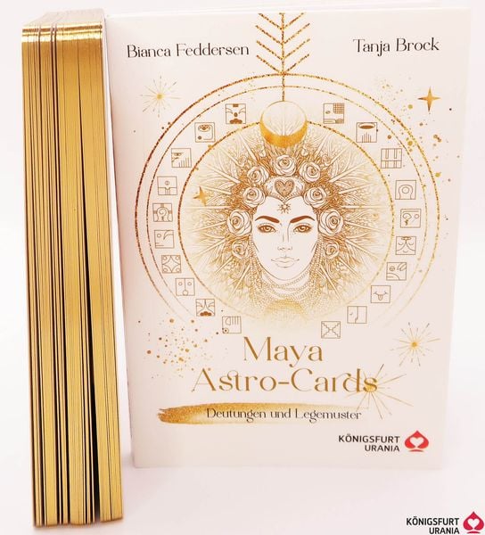 Produktbild: Maya-Astro-Cards: 44 astrologische Orakelkarten mit Booklet