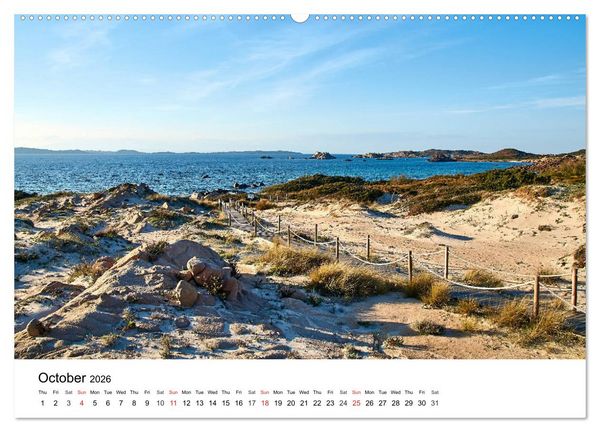 Produktbild: Bays of Sardinia (High Quality Premium Wall Calendar 2026 DIN A2 landscape),CALVENDO 12 Month Wall Calendar