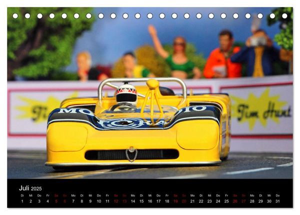 Produktbild: Motorsport in 1/32 (Tischkalender 2025 DIN A5 quer), CALVENDO Monatskalender