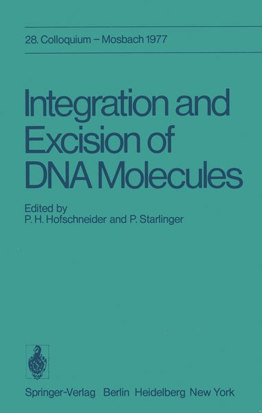 Produktbild: Integration and Excision of DNA Molecules