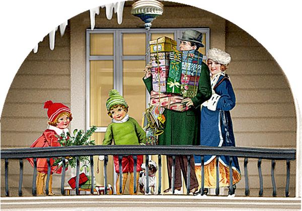 Produktbild: Aufstell-Adventskalender &ndash; Weihnachtsl&auml;dchen-Leporello