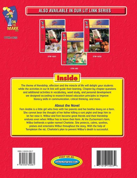 Produktbild: Charlotte's Web, by E.B. White Lit Link Grades 4-6