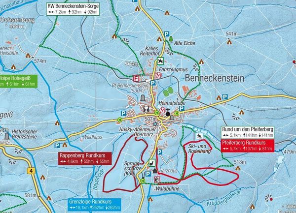 Produktbild: Markgraf, A: Wanderkarte Der Mittlere Harz 1:50.000