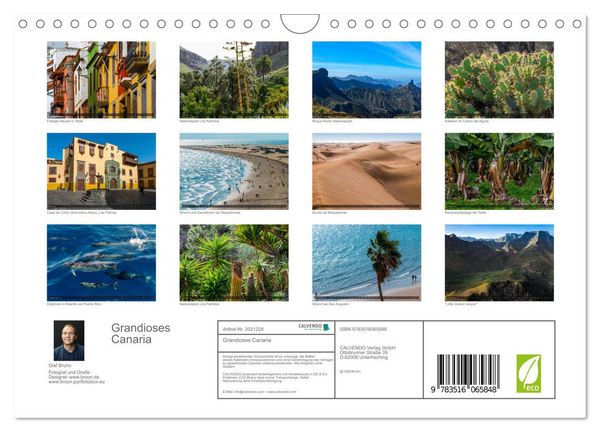 Produktbild: Grandioses Canaria (Wandkalender 2026 DIN A4 quer), CALVENDO Monatskalender
