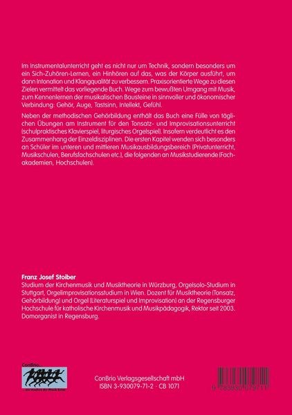 Produktbild: Geh&ouml;rbildung, Tonsatz, Improvisation