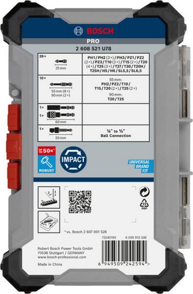 Produktbild: Bosch Accessories 2608521U78 2608521U78 Bit-Set