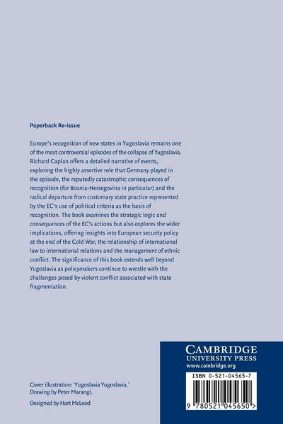 Produktbild: Europe and the Recognition of New States in Yugoslavia