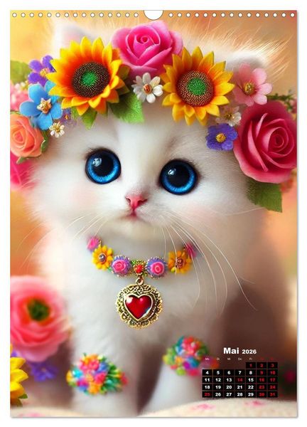 Produktbild: Miau Momente (Wandkalender 2026 DIN A3 hoch), CALVENDO Monatskalender