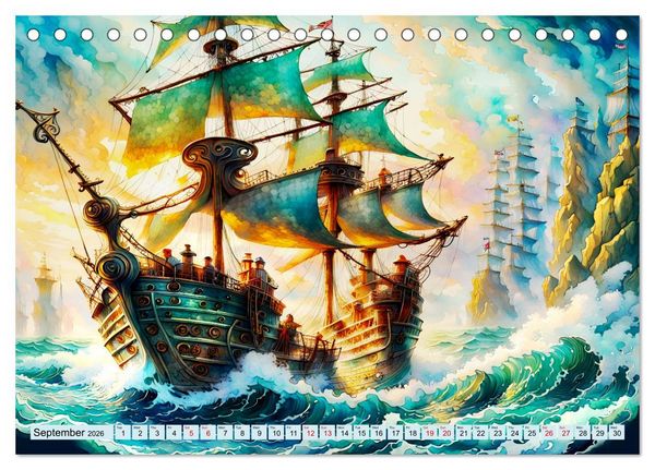 Produktbild: Sail of eternity (Desk Calendar 2026 DIN A5 landscape), CALVENDO 12 Month DeskCalendar