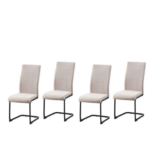 HTI-Living Schwingstuhl LennyP creme 4er Set Schwingstuhl LennyP creme 4er Set