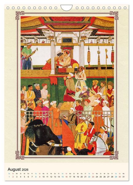 Produktbild: Indische Miniaturen (Wandkalender 2026 DIN A4 hoch), CALVENDO Monatskalender