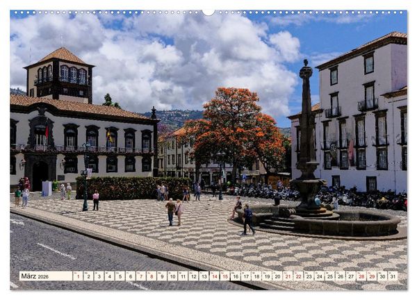 Produktbild: Funchal - Die Hauptstadt von Madeira (Wandkalender 2026 DIN A2 quer), CALVENDO Monatskalender