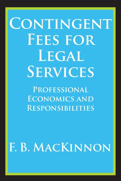 Produktbild: Contingent Fees for Legal Services