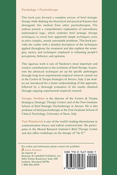 Produktbild: Brief Strategic Therapy
