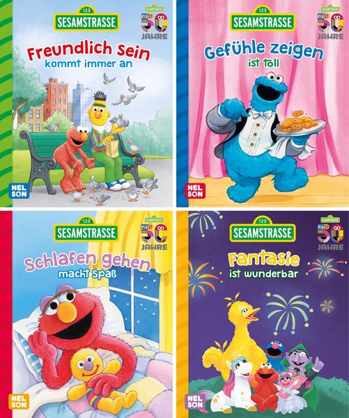 Produktbild: Nelson Mini-B&uuml;cher: 4er Sesamstra&szlig;e 1-4
