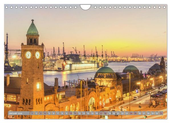 Produktbild: HAMBURG - Maritime Metropole (Wandkalender 2026 DIN A4 quer), CALVENDO Monatskalender