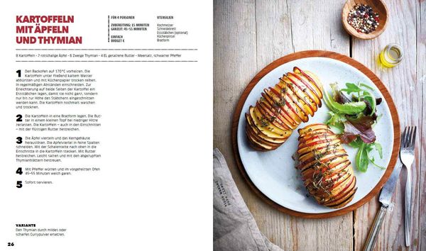 Produktbild: F&auml;chergem&uuml;se (Hasselbackgem&uuml;se) aus dem Ofen &ndash; einfach, lecker, gef&uuml;llt. Rezepte, die selbst harte Gem&uuml;semuffel weich werden lassen