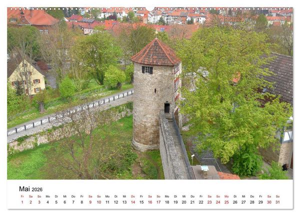 Produktbild: M&uuml;hlhausen in Th&uuml;ringen - Stadt im Herzen Deutschlands (hochwertiger Premium Wandkalender 2026 DIN A2 quer), Kunstdruck in Hochglanz