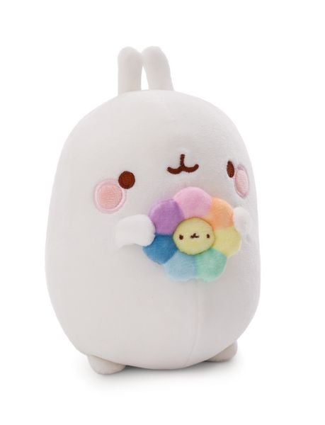 Produktbild: Kuscheltier MOLANG 24cm mit Regenbogenblume in Geschenkverpackung