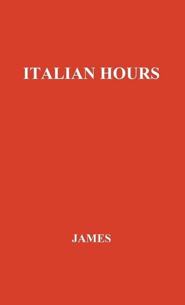 Produktbild: Italian Hours.
