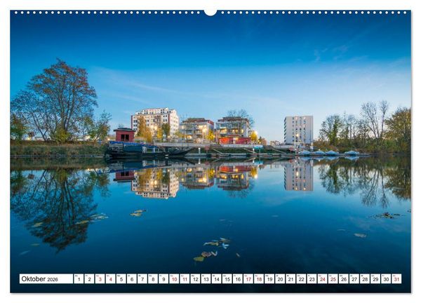 Produktbild: Halle-Saale - Meine Stadt im Spiegel (hochwertiger Premium Wandkalender 2026 DIN A2 quer), Kunstdruck in Hochglanz